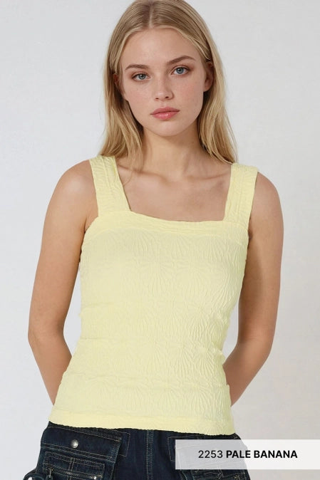 Lace Texture Square Top - One Size