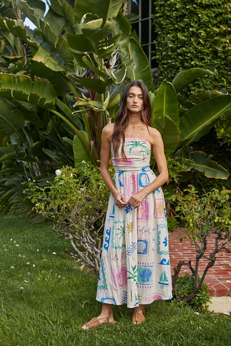 Capri Coast Strapless Dress