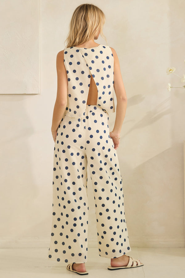 Midnight Dot Pants Set