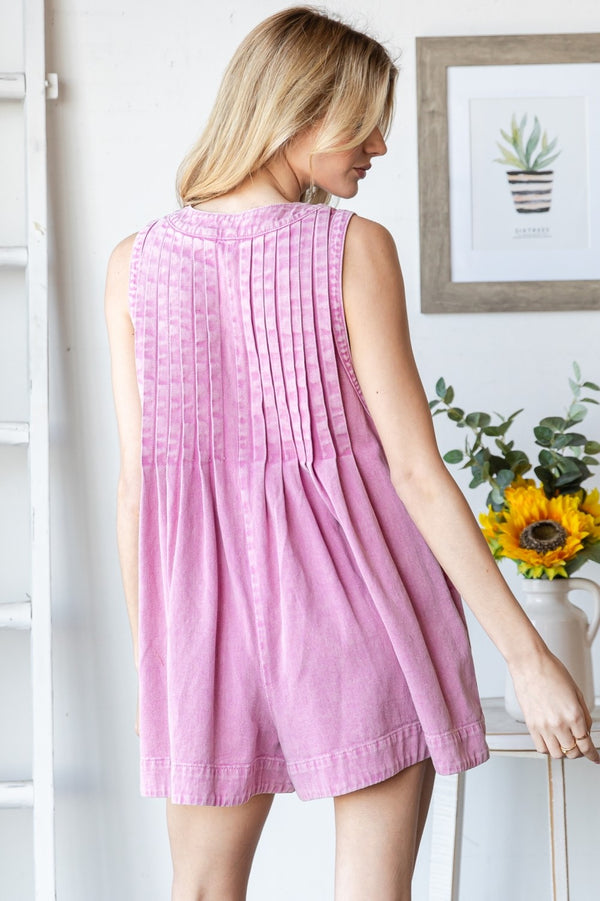 Rosy Retreat Romper