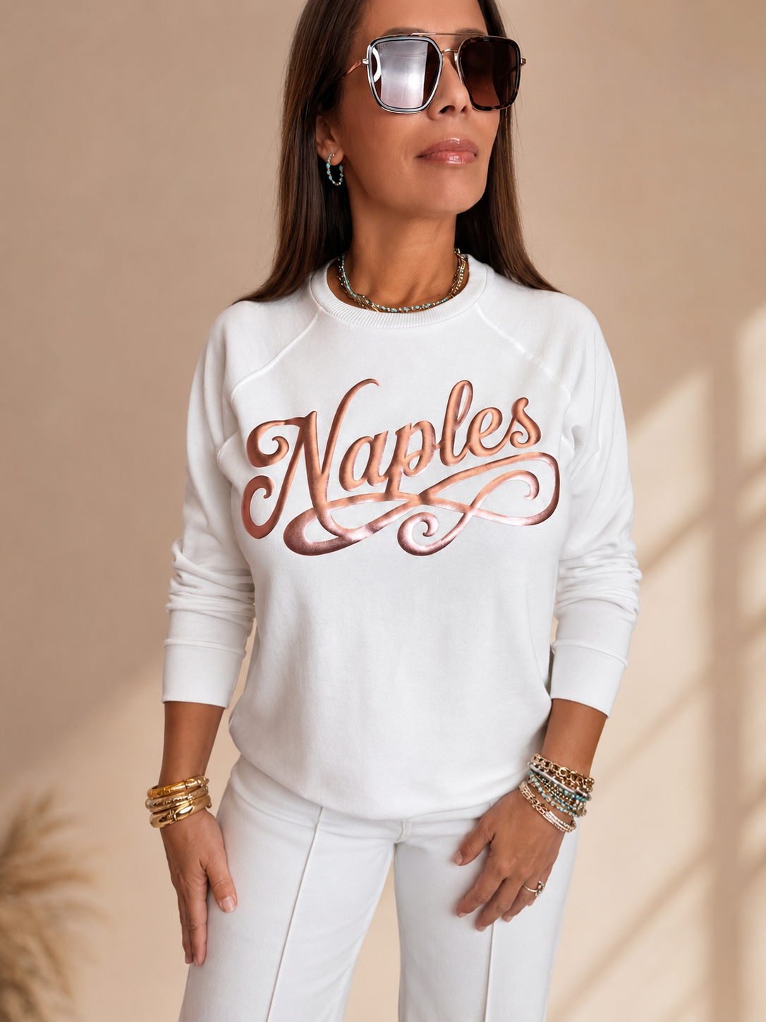 Pretty in Pink Naples Sweatshirt