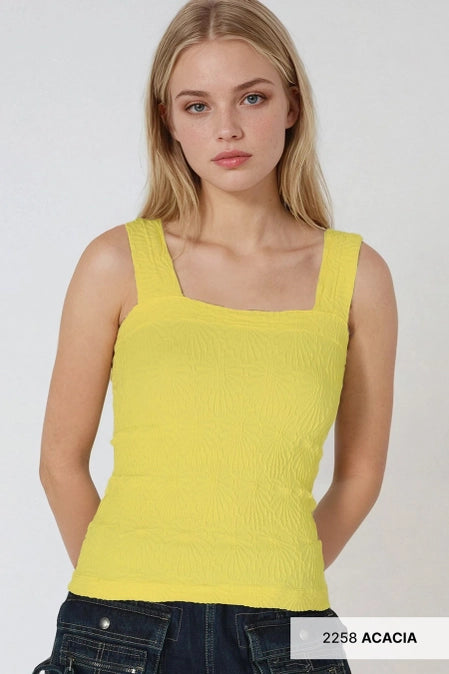 Lace Texture Square Top - One Size