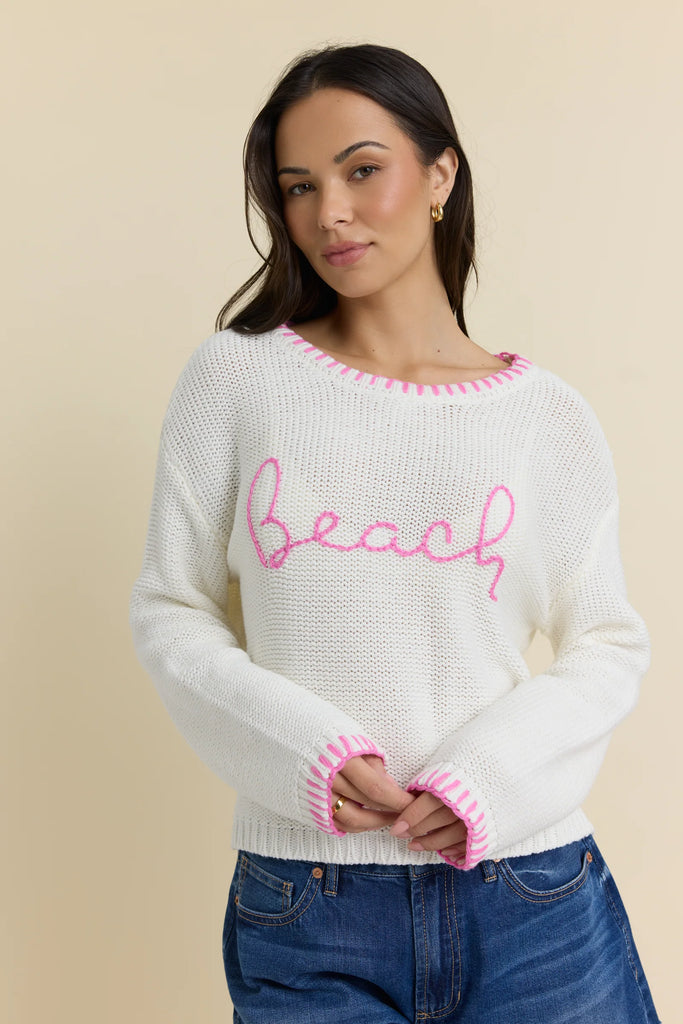 Beach Sweater with Whip Stitch