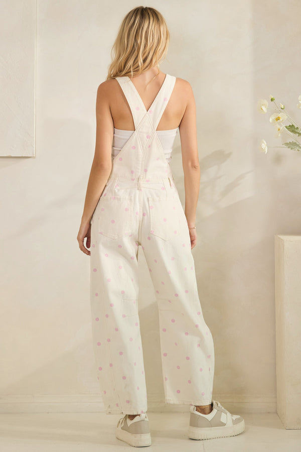 Blush Dot Overall Jumpsuit