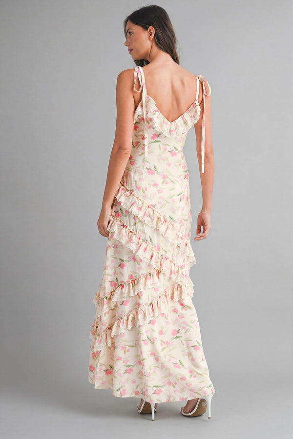 English Rose Romance Maxi Dress