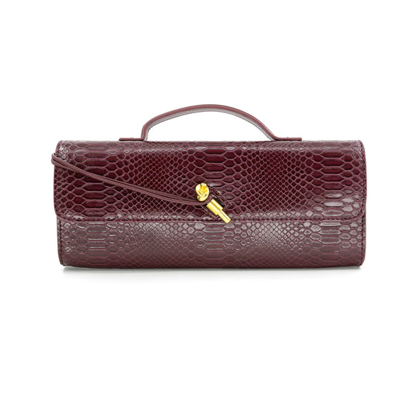 Rectangle Snake Look Handbag Final Sale No Return/Exchange
