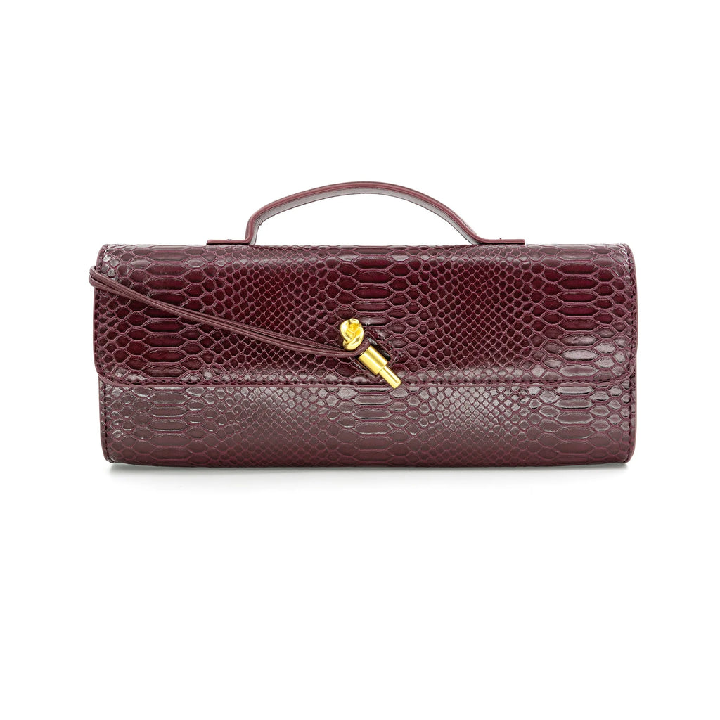 Rectangle Snake Look Handbag Final Sale No Return/Exchange