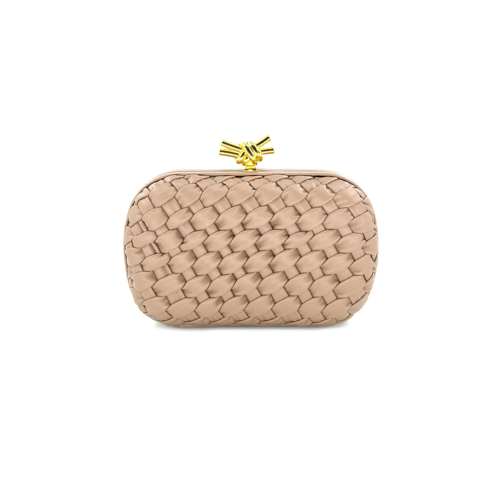 Small Woven Hard Clutch Final Sale No Return/Exchange