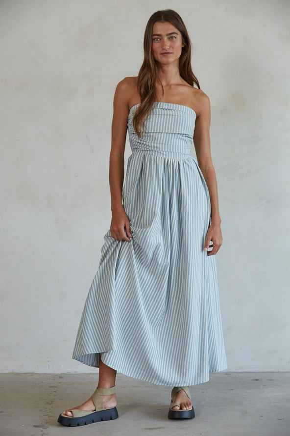 Harbor Breeze Strapless Maxi Dress