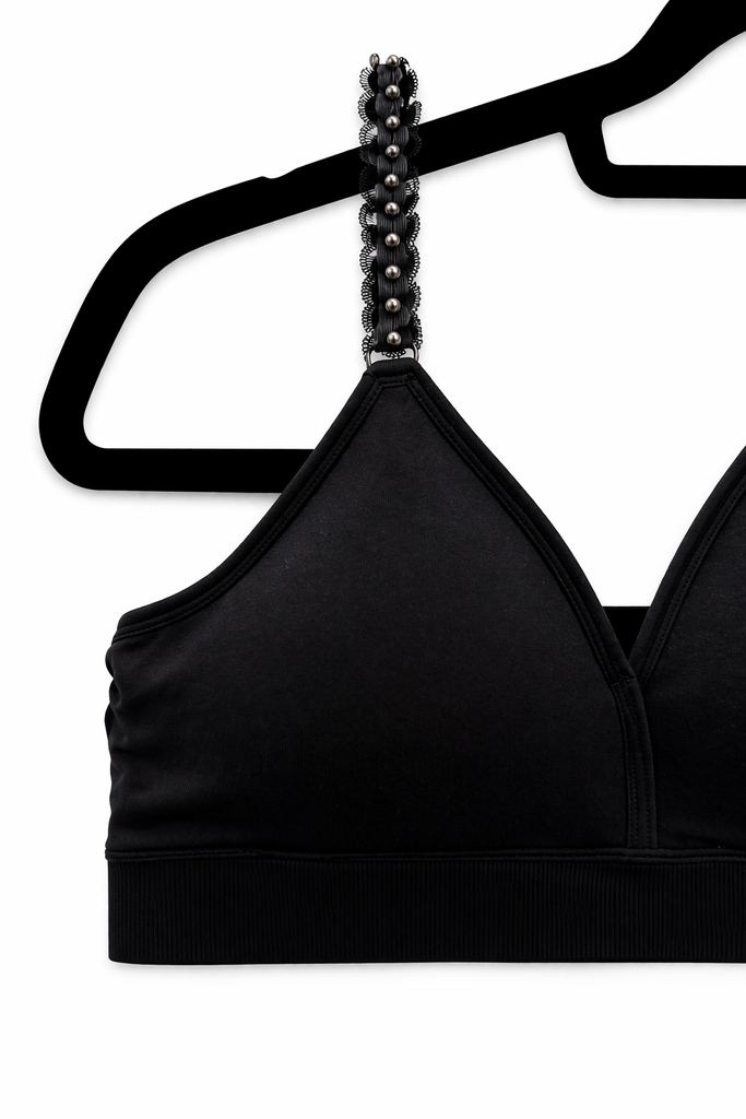 New Plunge Bra Lace w/Pearls