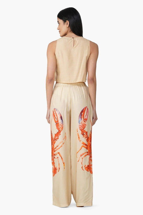 Candy Beaded Lobster Sleeveless Top