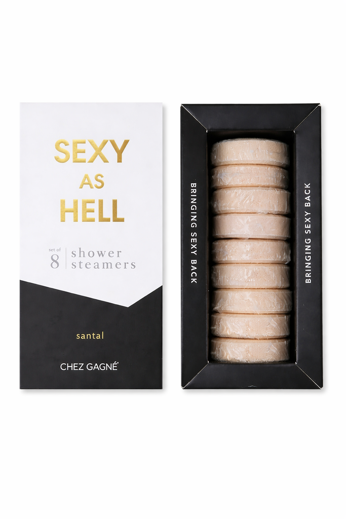 Shower Steamer Sexy as Hell - Aromatherapy Shower Steamers - Santal - Set of 8
