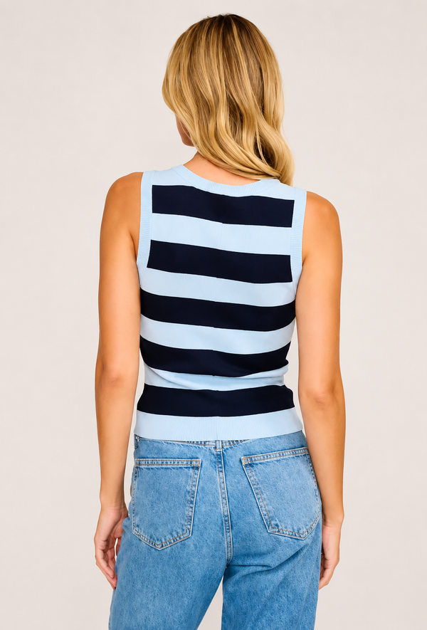 Harbor Stripe Knit Tank