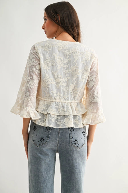 Ivory Lace Romance Top