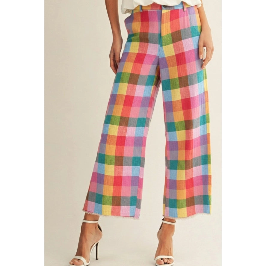 Confetti Plaid Pants