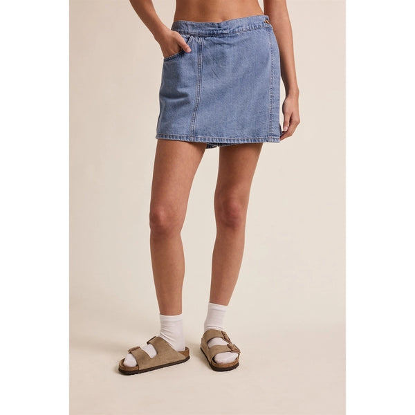 Harbor Denim Wrap Skort
