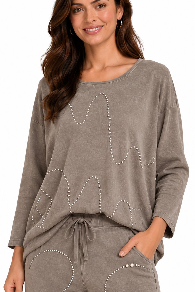Shimmer Wave Knit Top - One Size
