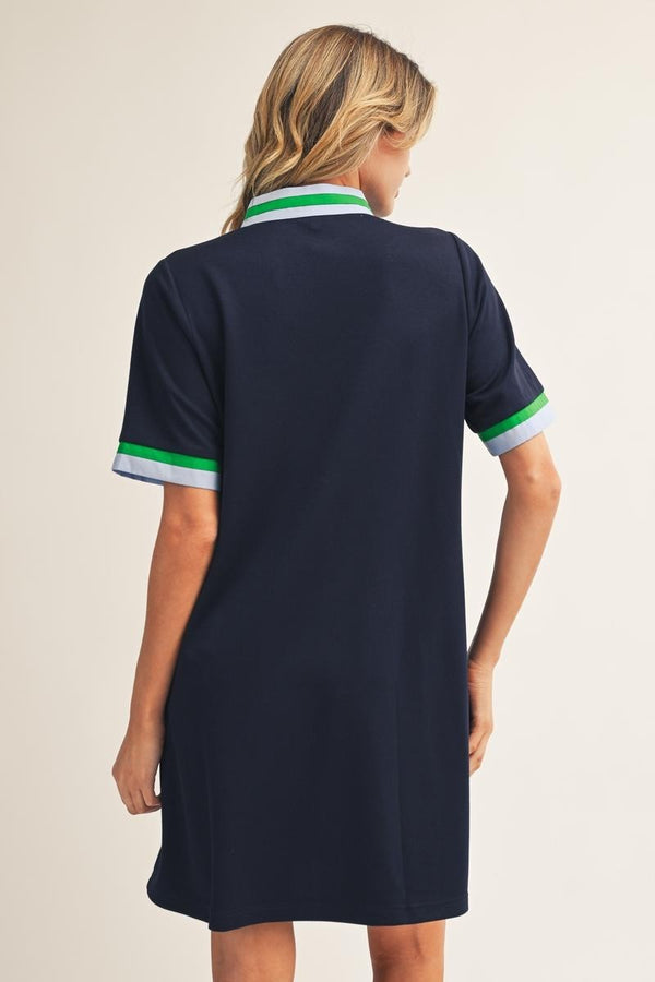 Harbor Chic Contrast Shift Dress