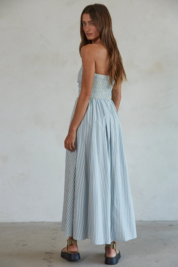 Harbor Breeze Strapless Maxi Dress