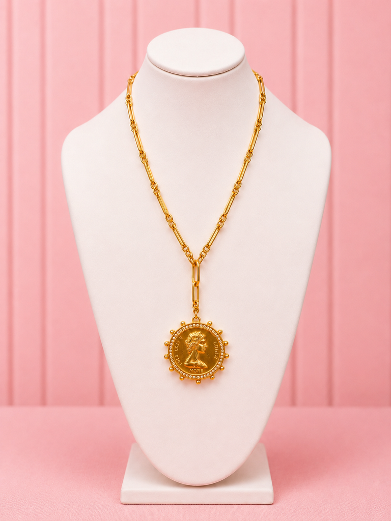 Lariat Coin Necklace