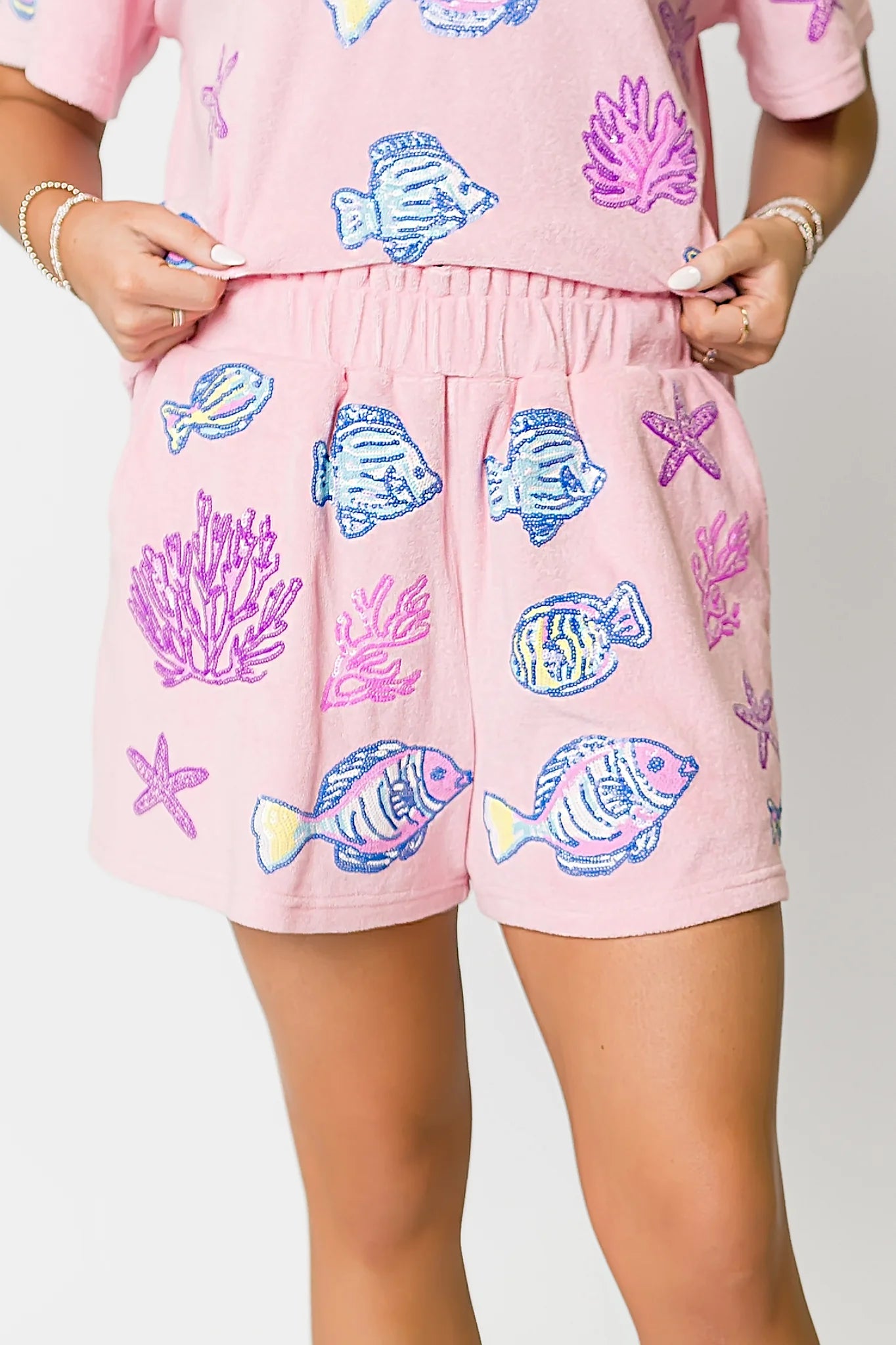 Under The Sea Terry Cloth Shorts
