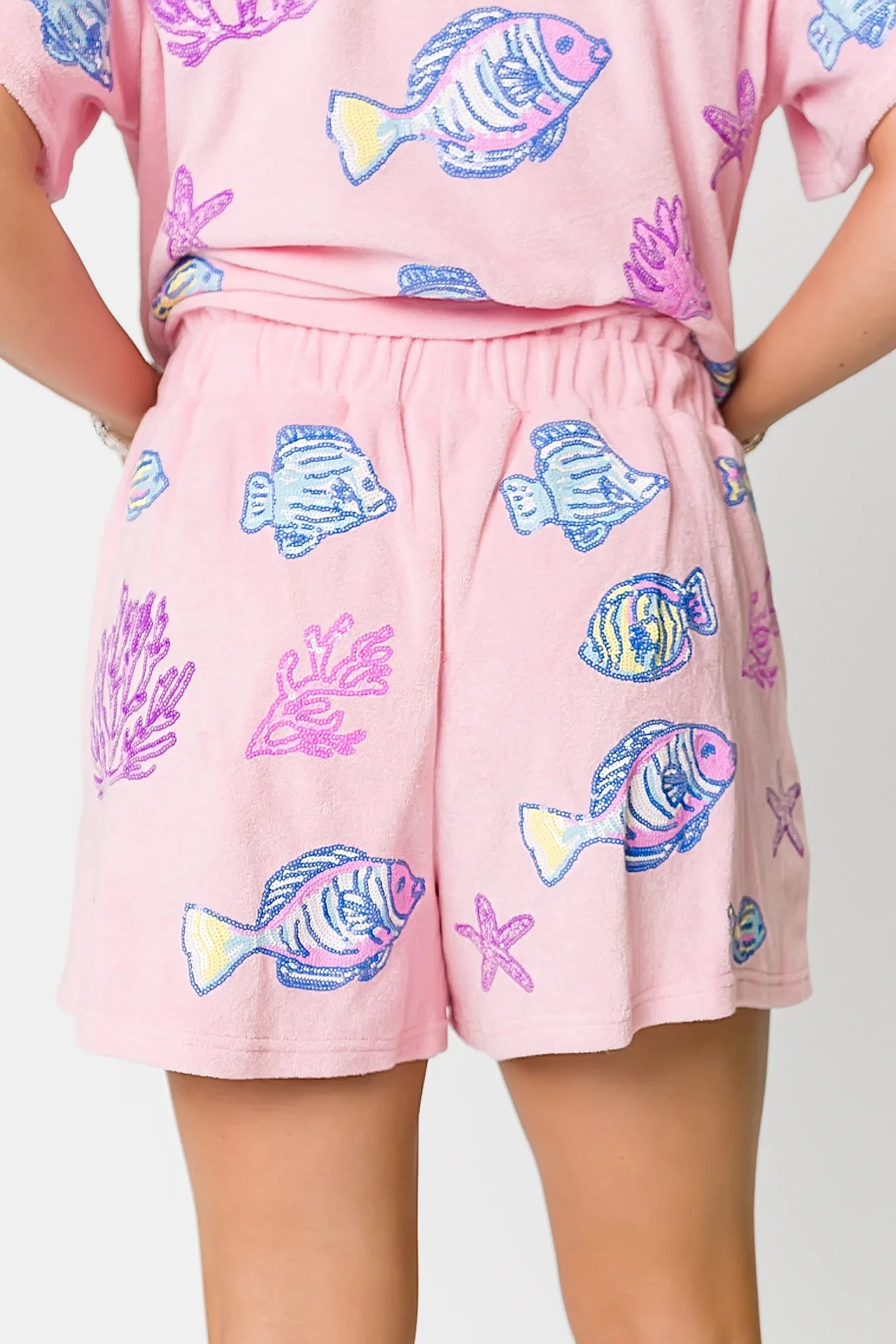Under The Sea Terry Cloth Shorts