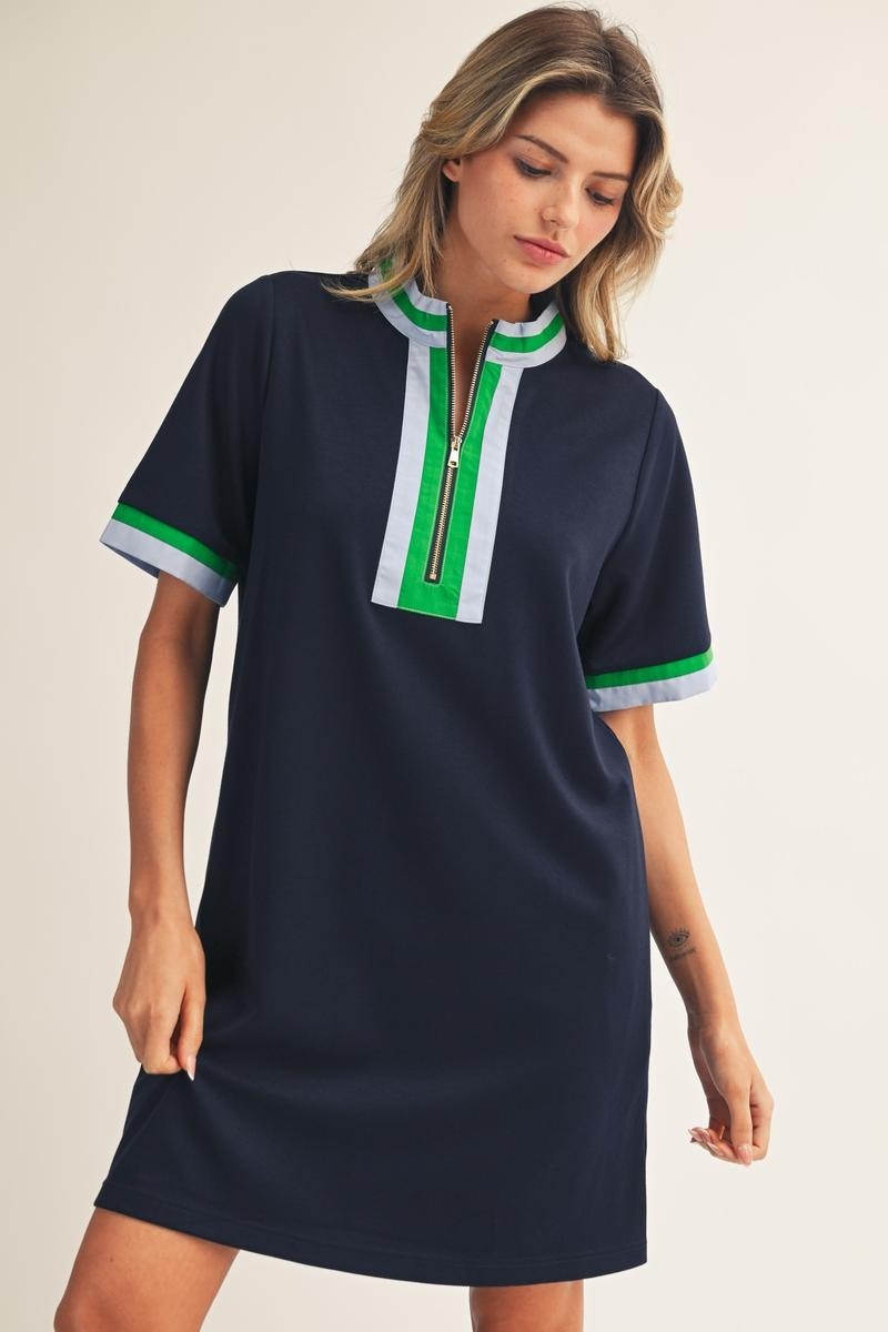 Harbor Chic Contrast Shift Dress