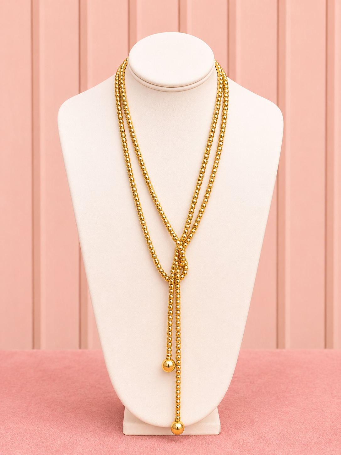 Golden Glow Rope Necklace