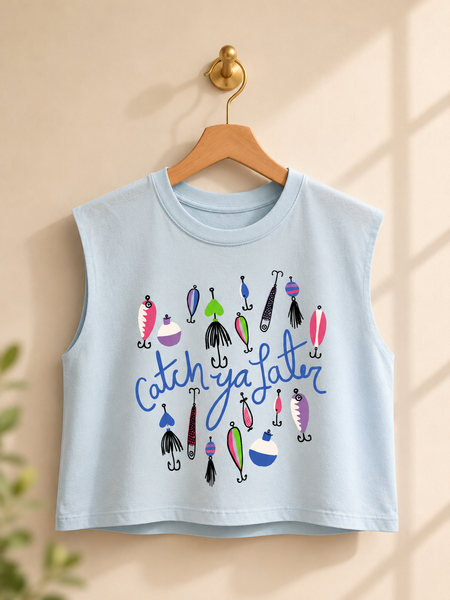Catch Ya Later Graphic Sleeveless Tee
