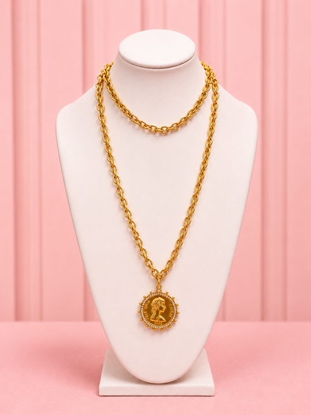 The Empress Aurelia XL Coin Necklace