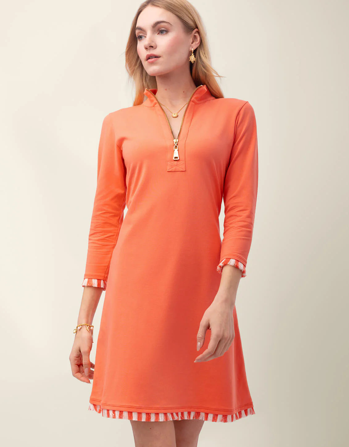 Nora Fringe Dress Emberglow