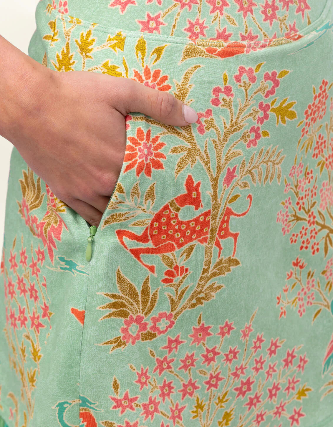 Fringe Skort Castillo Toile Sea Foam