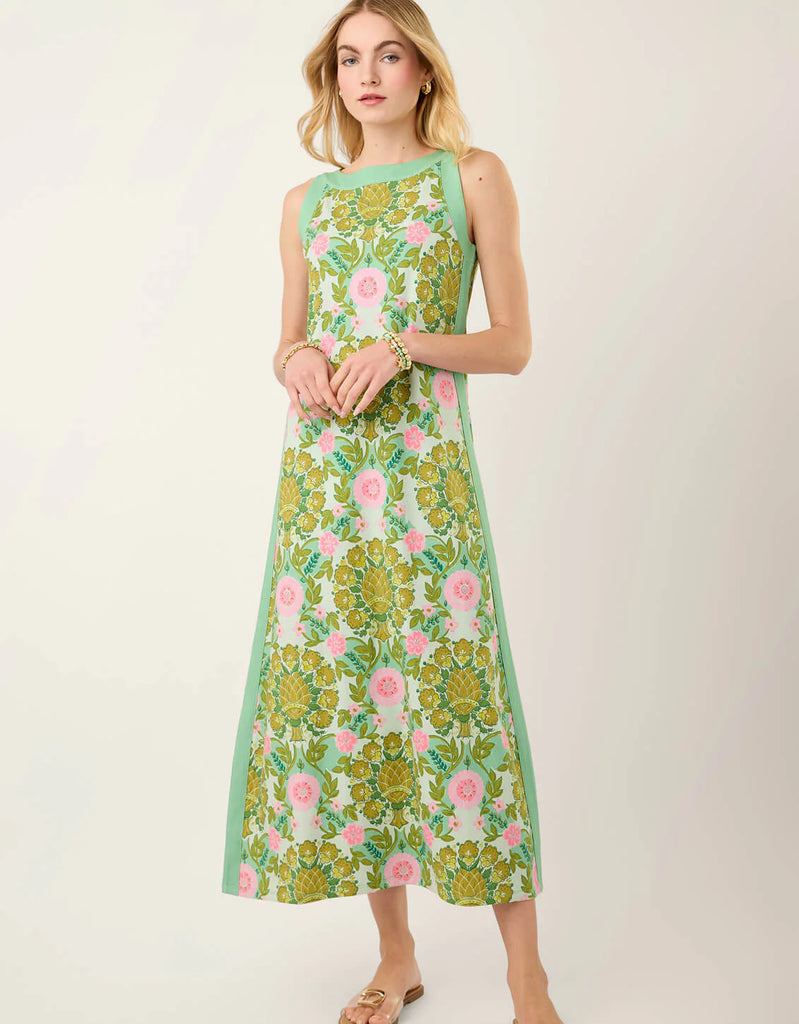 Madolyn Midi Dress Seawall - Damask Lilac