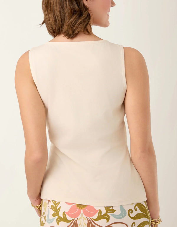 Janet Scoop Neck Side Tie Top