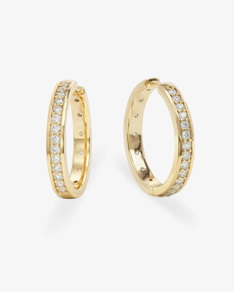 Ashley Infinity Reversible Hoops 1"