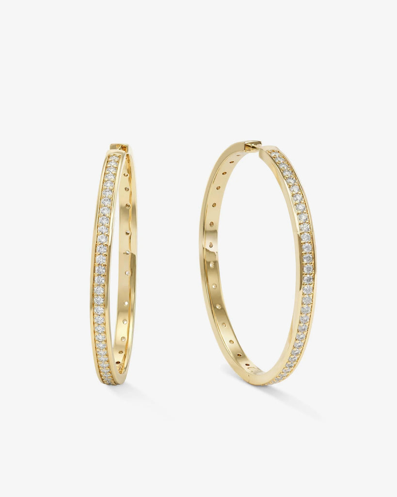 Ashley Infinity Reversible Hoops 2"