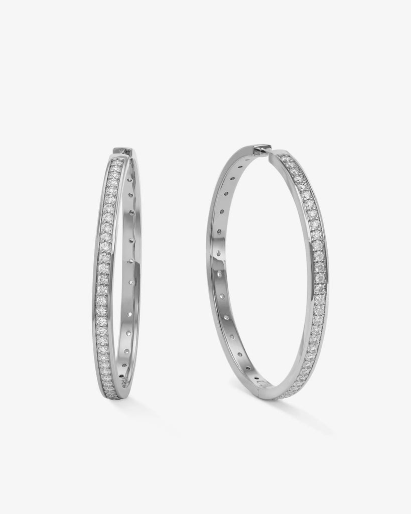 Ashley Infinity Reversible Hoops 2"