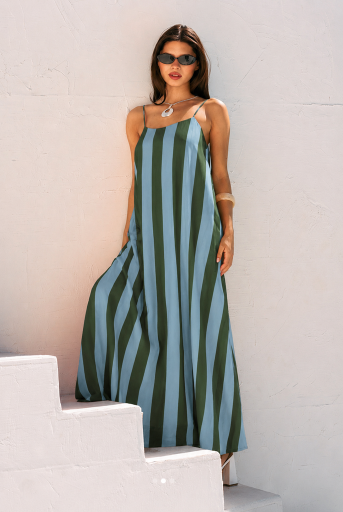 Cabana Stripe Maxi Dress