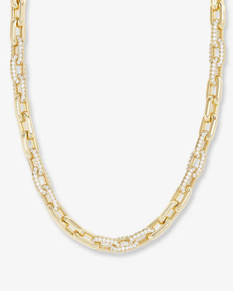 Frankie Pavè Chain Necklace 21'