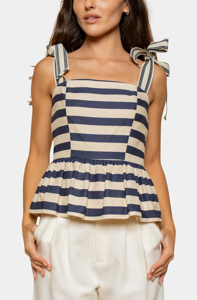 Sailor's Kiss Peplum Top