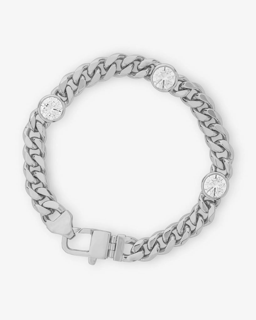 Julian Triple Diamond Cuban Chain Bracelet