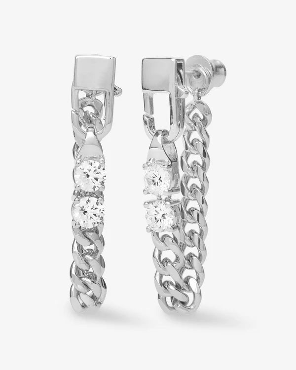 Julian Loves Diamonds Soft Chain Hoops