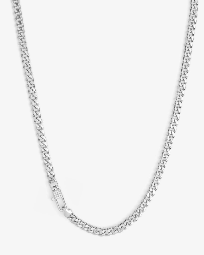 Julian Pavé Lock Necklace 5mm