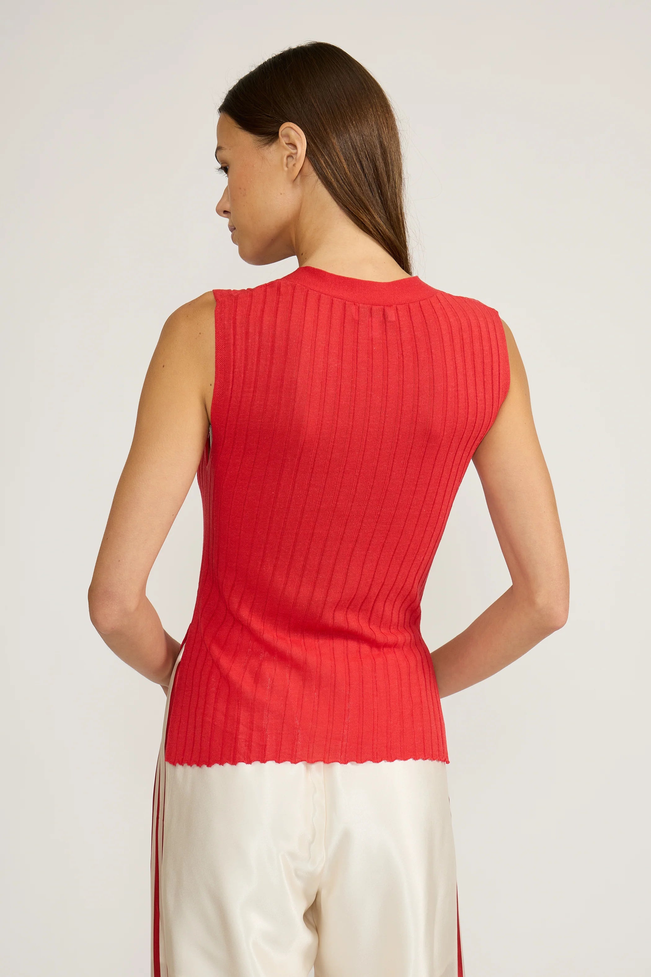 Kelly Red Knit Top