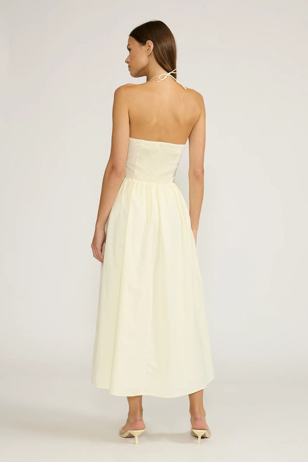 Hilary Bead Detail Dress - Yellow