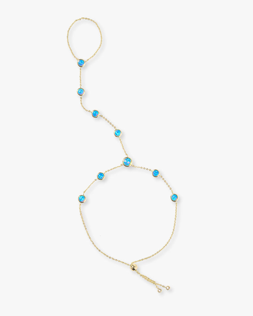 Mojave Blue Opal Hand-Chain