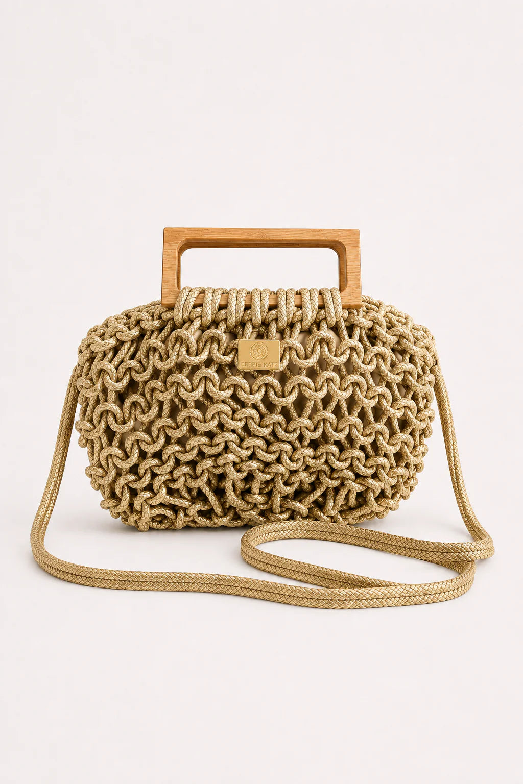 Pax Crochet Bag with Wooden Handle