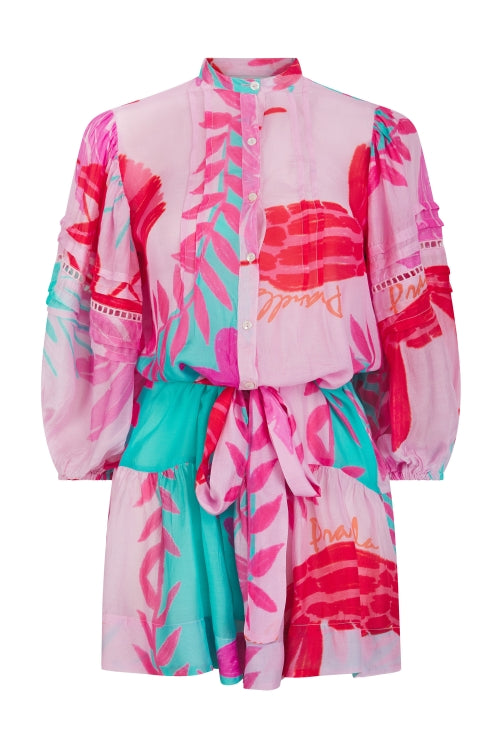 Echo Crazy Lobster Aqua Dress