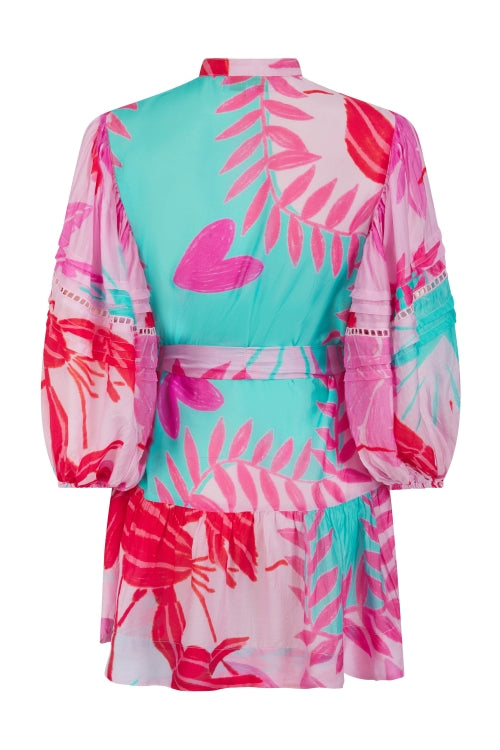 Echo Crazy Lobster Aqua Dress