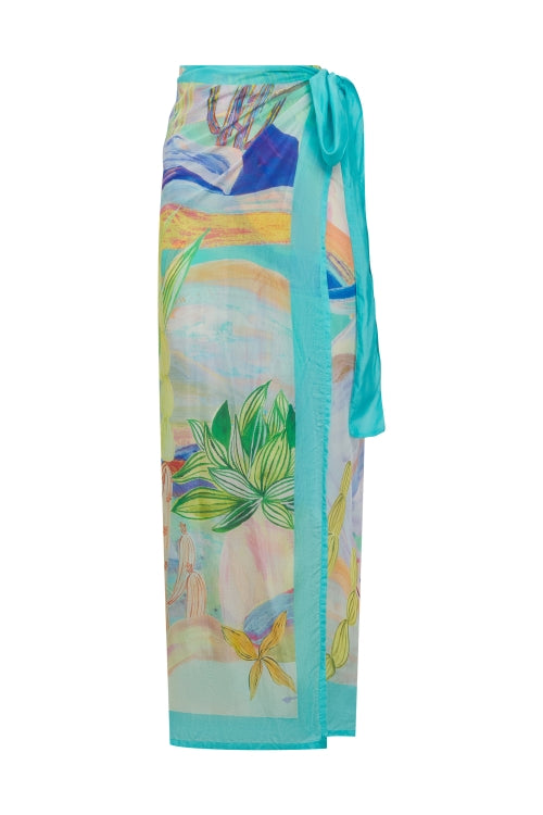 Iggy Pareo Wrap Skirt Tie on Side - One Size